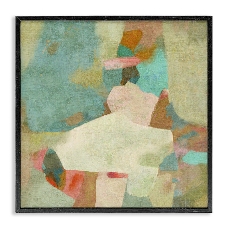 Bedtime Story Substrat Abstraction, giclée encadrée, design par Suzanne Nicoll, H 24 po x l 24 po