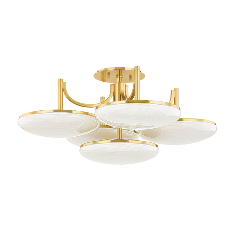 Plafonnier semi-encastré 5 lumières Bregman