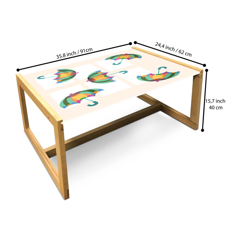 Jamie-Scott Sled Coffee Table, 90cm H x 62cm W x 40cm D