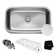 KRAUS Outlast MicroShield™ Scratch-Resist Stainless Steel Undermount Single Bowl Sink, 31.5" L 16 Gauge