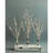 Battery Operated W/Timer Illuminated Pip Berry Tree Centerpiece Lighted Three Trees Tabletop LED Lights