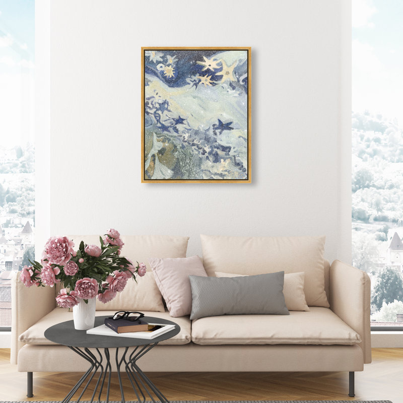 Mermaid Dream II Print by Oliver Gal, 31"H x 25"W, Gold Floater Frame