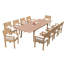 Idora Outdoor 11 - Piece Teak Dining Set-141874701-138567761