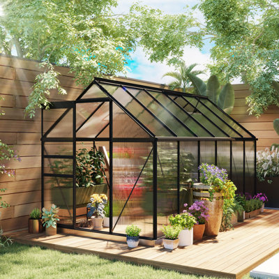 Serre en polycarbonate, serre accessible à pied
