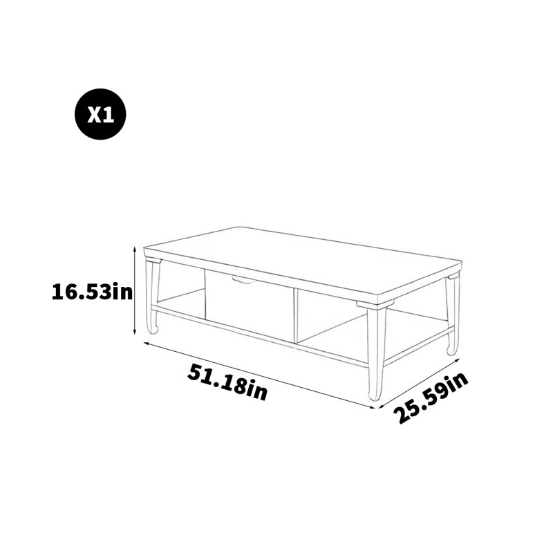 Simple nouvelle table basse chinoise