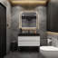 Ensemble de meuble-lavabo simple mural 42 po Golitz-1858052754
