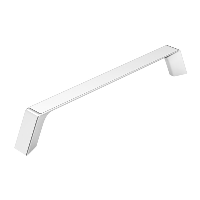 Poignée barre 6 5/16 po en métal, Chrome