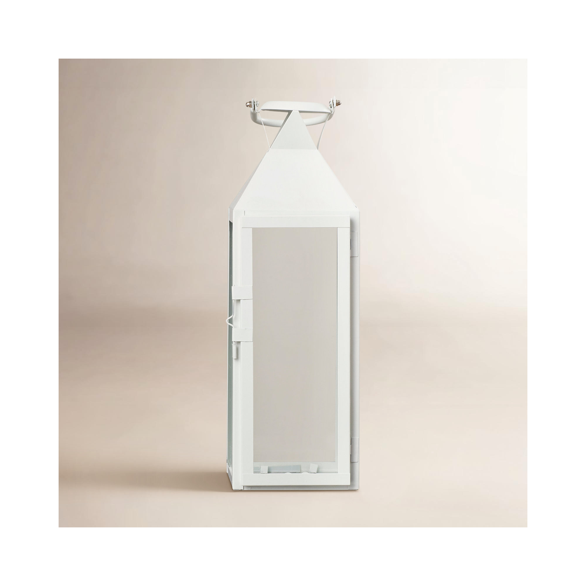 Artemesia 15.25'' Tabletop Lantern, White, 18.63" H x 5" W x 5.5" D
