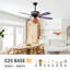 Ventilateur de plafond 52 po Tiffany