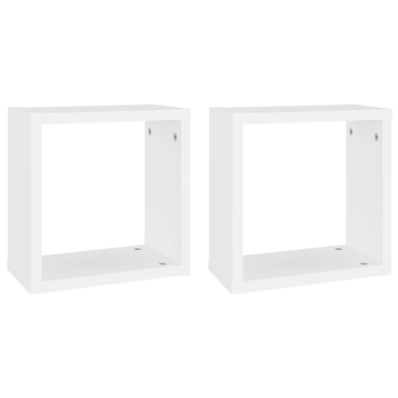 Glenetta 2 Piece Square, 30cm H x 30cm W x 15cm D, White