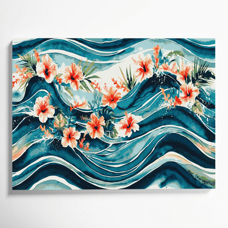 Toile grise hawaïenne, H 24 po x l 36 po