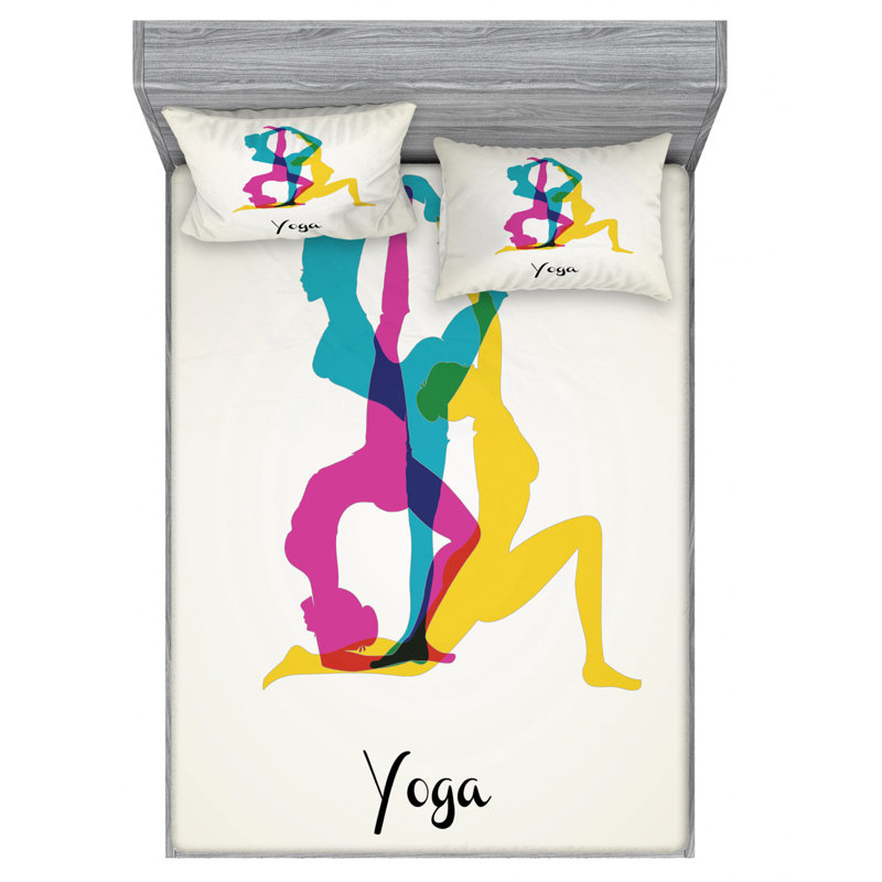 Microfiber Sheet Set, Queen Sheet Set with Fitted Sheet