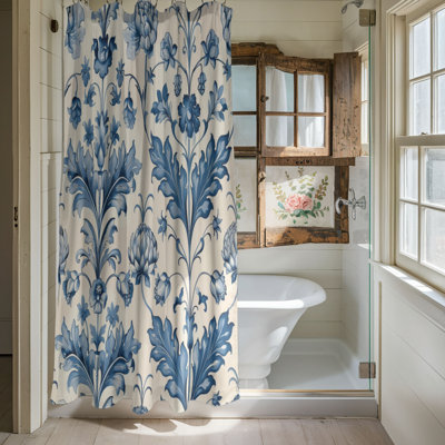 Traditional Designs - 1 Piece Standard Shower Curtain