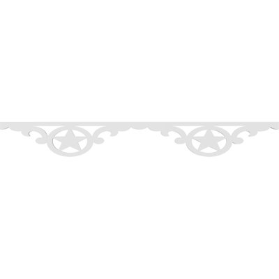 Garniture de sol en PVC de qualité architecturale H 6 po x P 5/8 po x L 48 po Austin