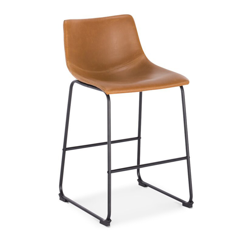 Dietburg Metal Accent Stool, Tan