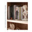 Vintage Shabby Chic Tall Glass Front Storage Cabinet