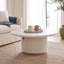 Table basse ronde avec rangement Mid-Century