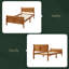 Lit plateforme avec base de lit en bois et lit-bateau-1095192544