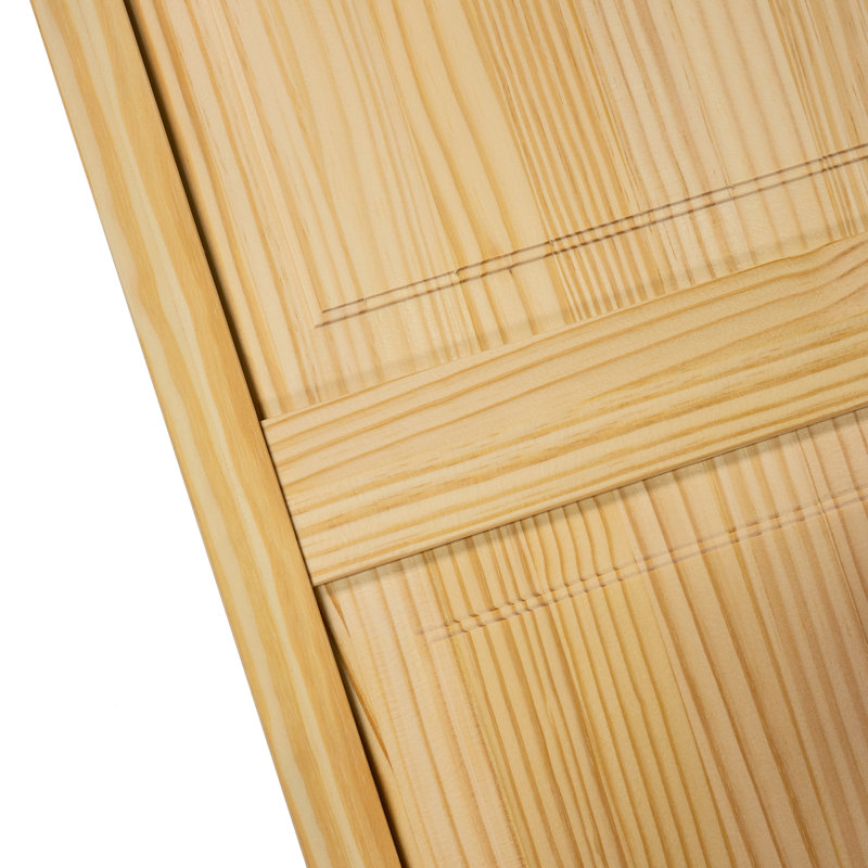 Porte pliante à deux volets en bois lambrissé non fini, 24 po x 80 po