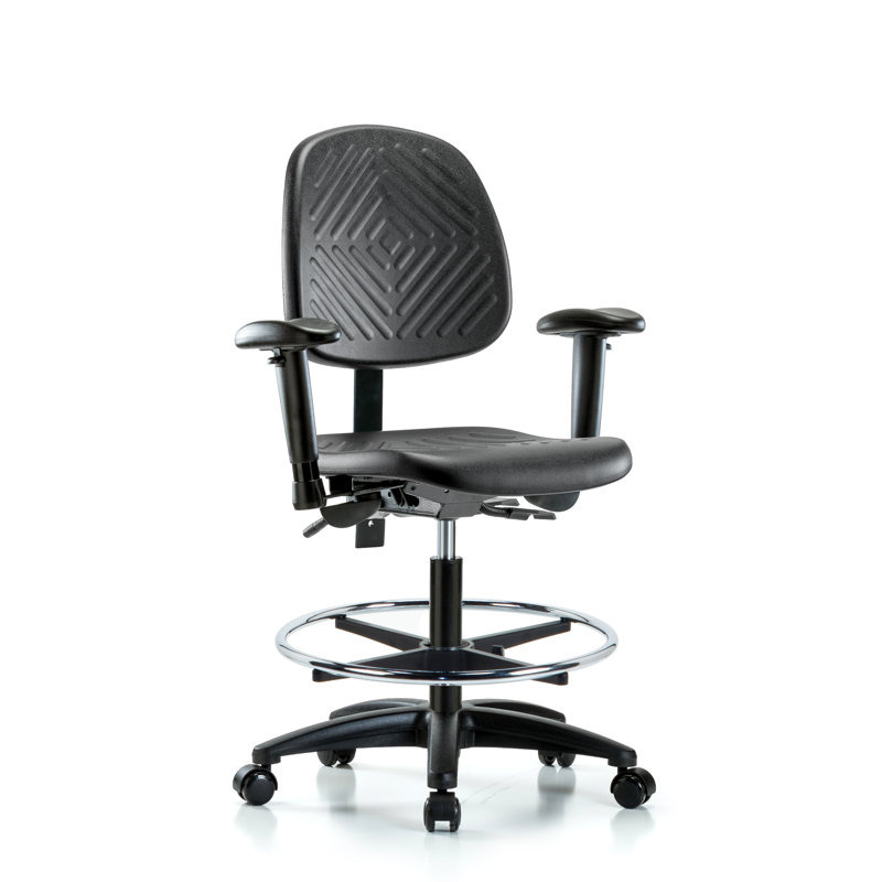 Chaise de dessinateur ergonomique Aranda, Roulettes, Non inclus, Réglable