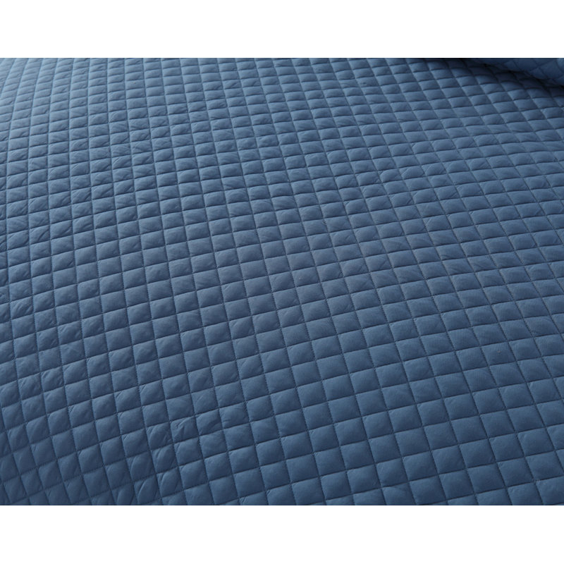  Courtepointe simple en microfibre traditionnelle, Courtepointe simple, Bleu fumé
