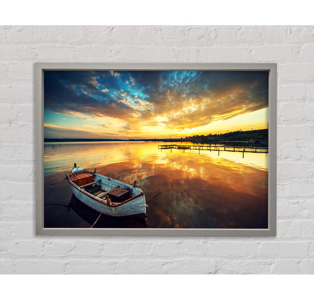 Reflections Of The Sailboat Sky - Single Picture Frame Kunstdrucke auf Leinwand