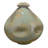 Noah 11 Inch Ceramic Decorative Vase, Irregular Dimpled Shape, Glossy Reactive Blue