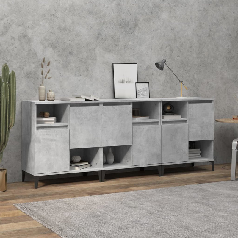 Monee 60cm Sideboard, Concrete Grey