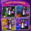 Décoration de jardin d'Halloween gonflable géante d'Halloween pour jardin 6,8 pi avec lumières DEL