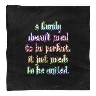 Serviette tableau noir famille love quot