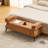 Upholstered Flip Top Storage Bench with Armrest, End of Bed Bench with Metal Legs for Living Room, Bedroom, Entryway-1852851165