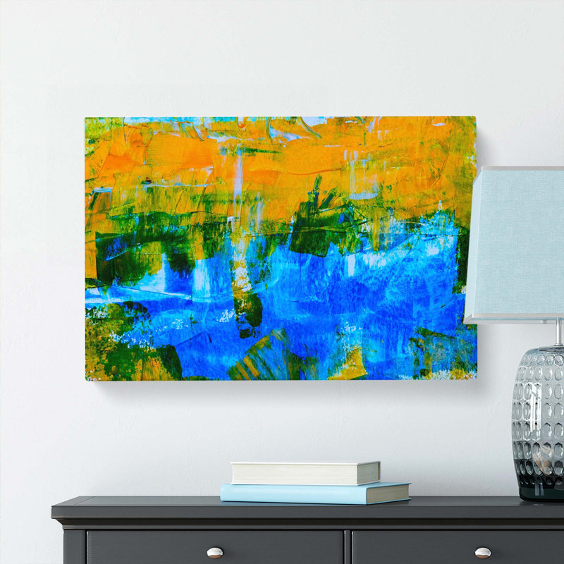 Abstract Art Painting Vol.30 by S.Johnson - Wrapped Canvas Painting Print, 60cm H x 91cm W x 3cm D