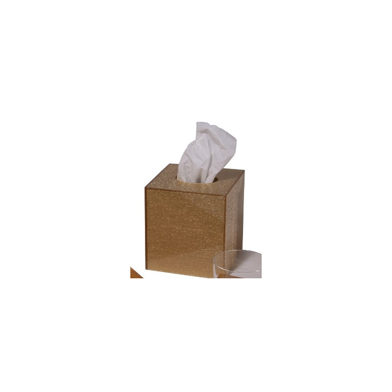 Housse pour boîte de tissu Lame, Or