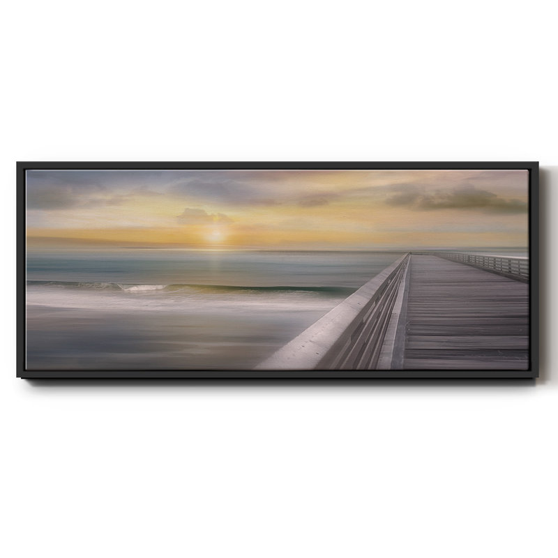 Coucher du soleil, H 8 po x l 20 po x P 1,5 po, Noir