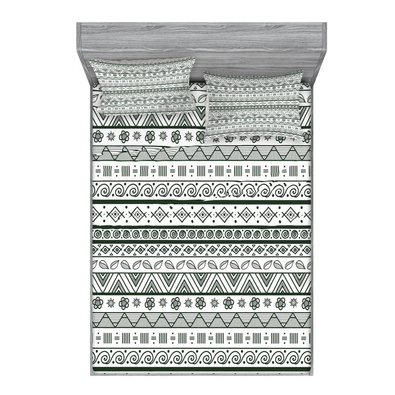 Microfiber Geometric Sheet Set