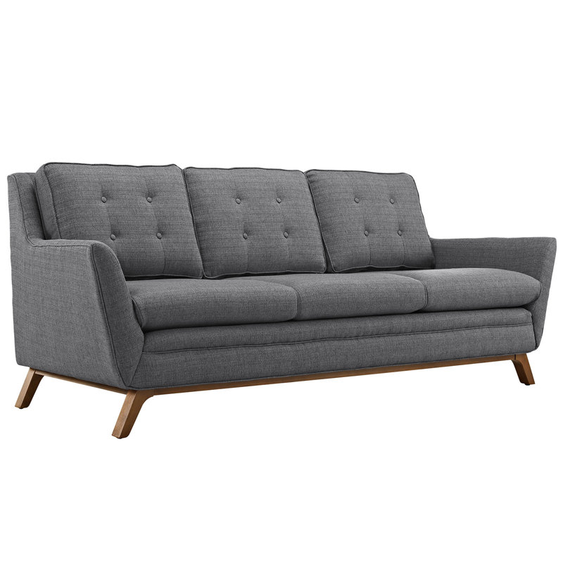 Beguile Tufted Fabric Sofa and Loveseat Set, Dorian