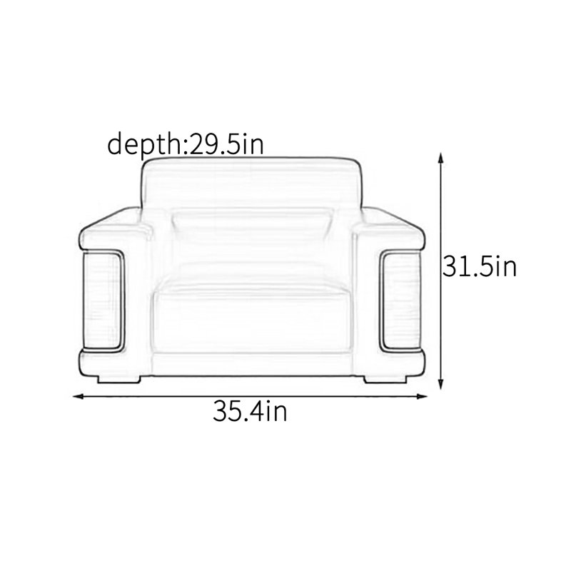 Fauteuil d'appoint élégant