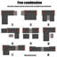 Ensemble de canapé modulaire 5 pièces