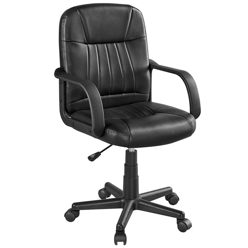 Task Chair with Headrest, Black