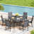 Outdoor Patio Stacking Dining Armchairs-1485950918