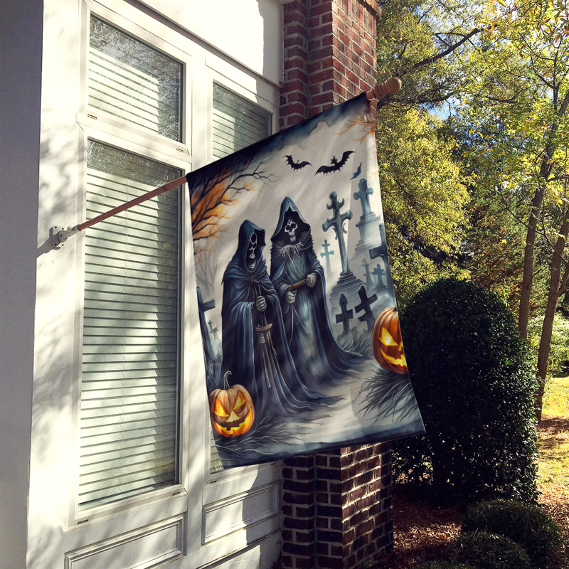 Drapeau de la maison d'Halloween effrayante The Grim Reaper