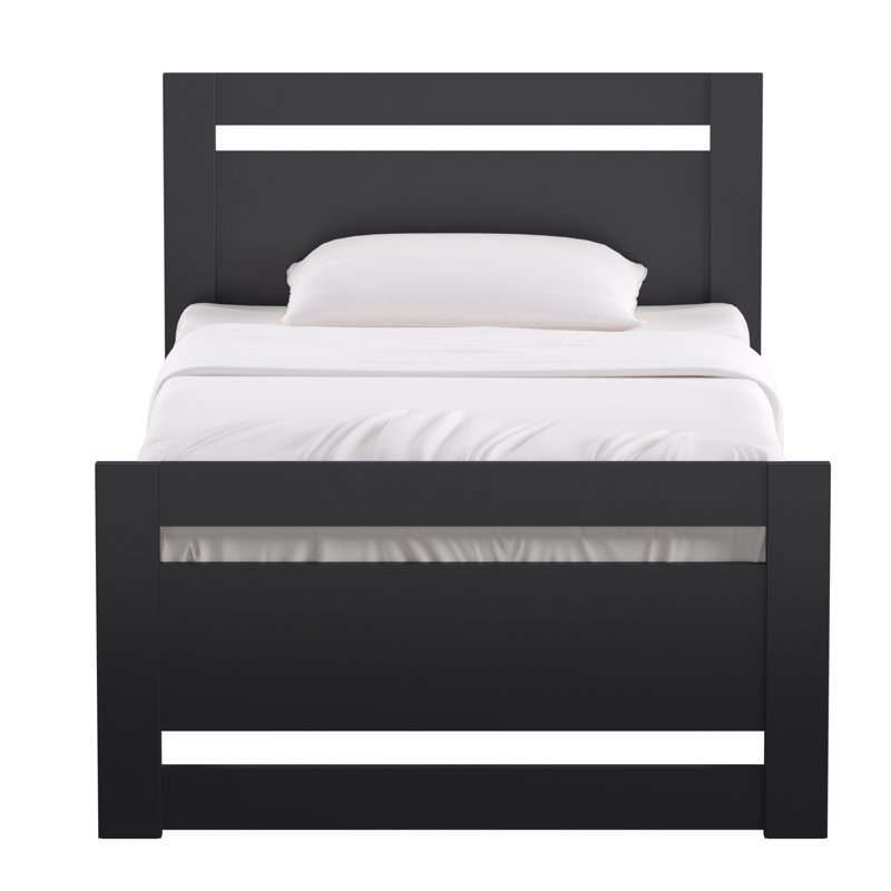 Ayaan Platform Bed, Twin, Vulcan Black