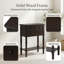 Buffet en bois de style Mid-Century avec une tablette ouverte pour le couloir et le salon.-99010705