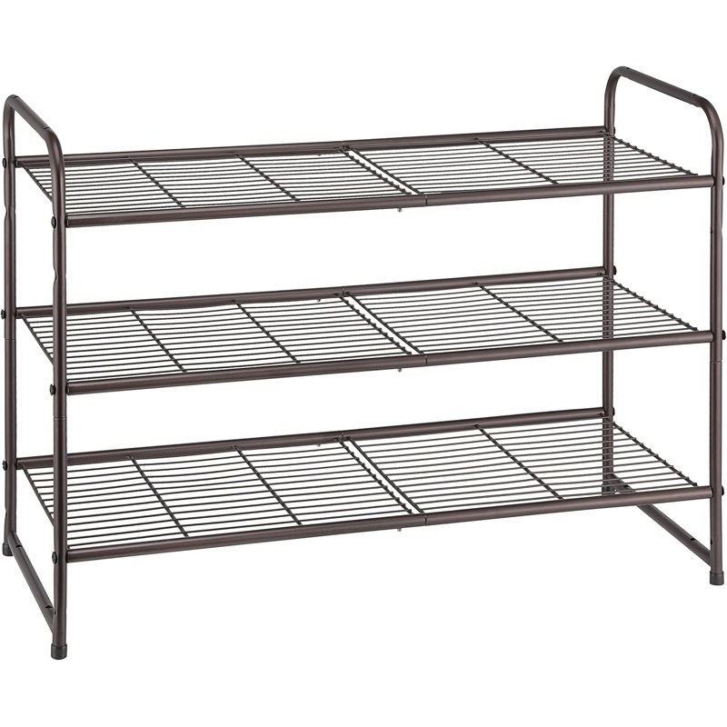 9 Pair Stackable Shoe Rack
