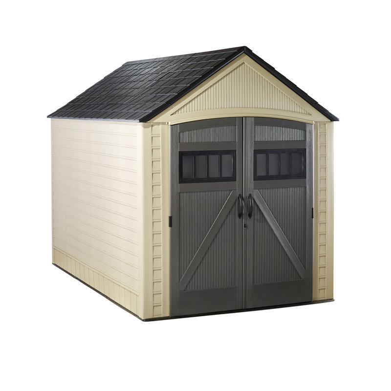 Remise de rangement Rubbermaid Roughneck, Crème, H 27,63 po x l 88,50 po x P 45,50 po