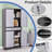 Rolling Metal Storage Cabinet with Locking Doors, Adjustable Shelves and Drawer — Mobile Tool Cabinet for Garage, Home Office, and Utility Room(73" H×32" W×16" D)-126132199