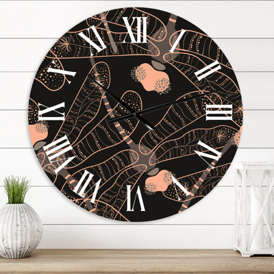 Horloge murale bohème et éclectique Folk Art