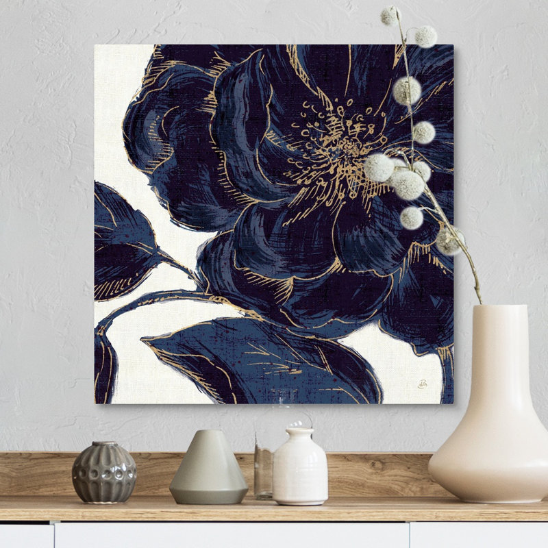 «Indigo Garden II», reproduction d'impression, H 24 po x l 24 po x P 1,5 po, Toile