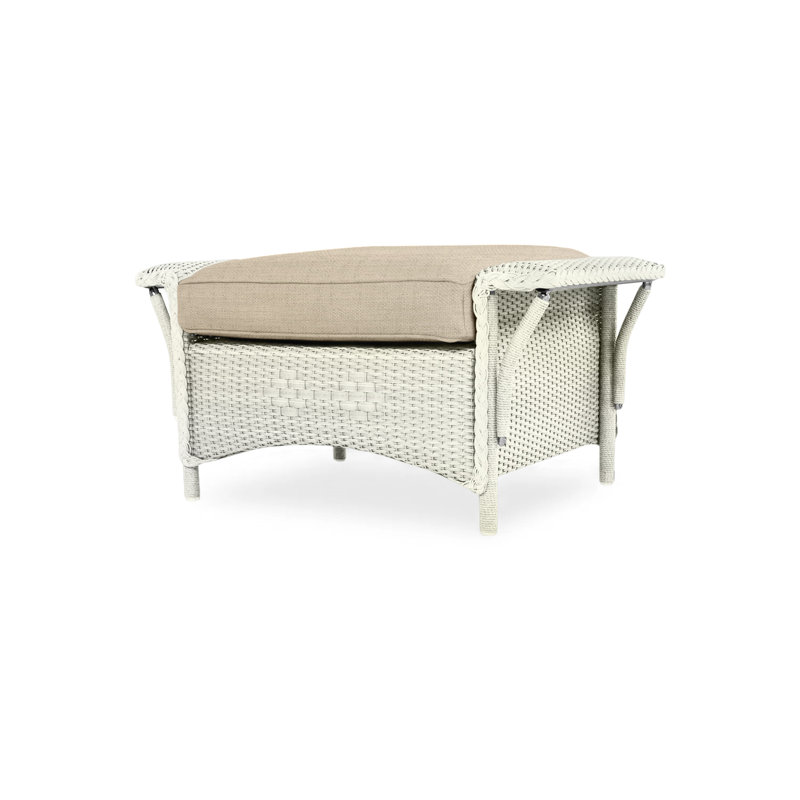 Nantucket Outdoor Ottoman, Sandberg Flax, Mink