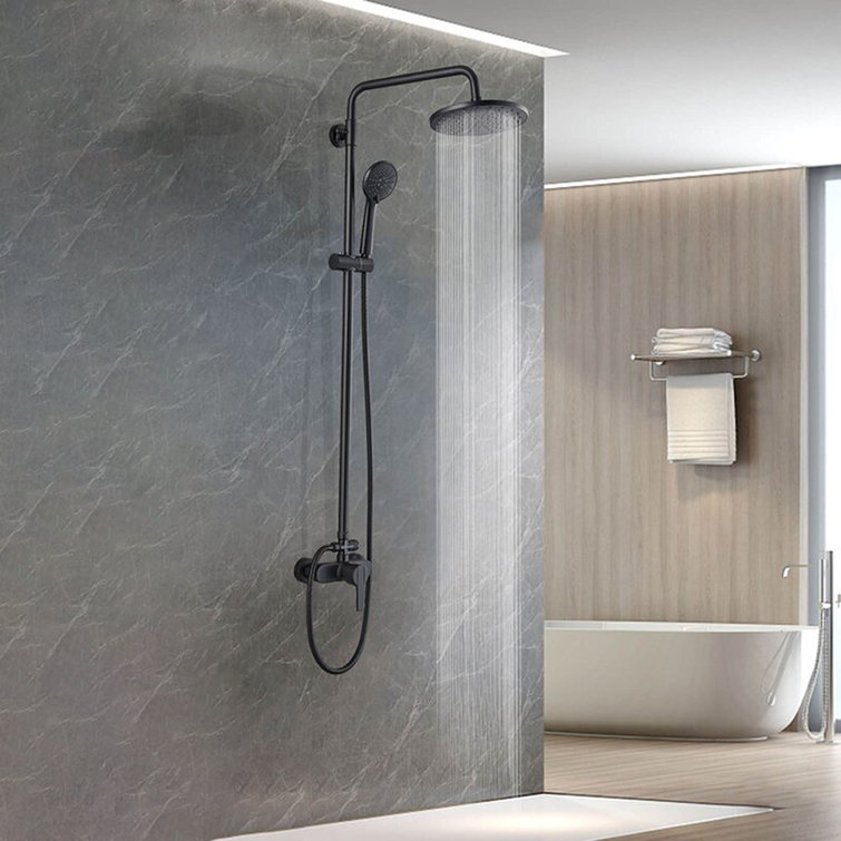 Système de douche complet avec valve brute